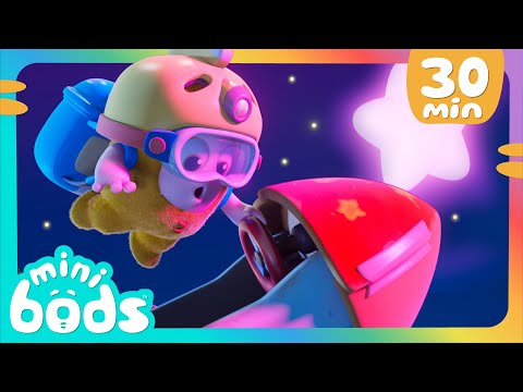 Minibods Rocket to SPACE! 🚀 | 30 Minutes of Minibods | Funny Preschool Cartoons for Toddlers