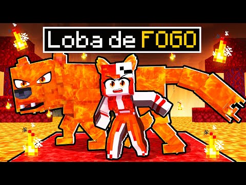 JOGANDO como LOBA DE FOGO no MINECRAFT!