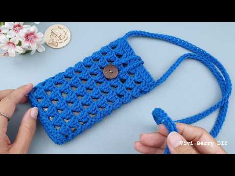 Wonderful! Crochet Phone Case with Sling | Crochet Gift Ideas | ViVi Berry DIY