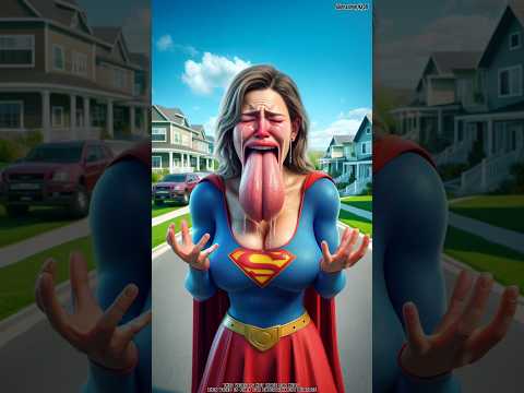 Lambi Zubaan wali supergirl ko spiderman venom aur captain America bacha payegnge #spiderman #shorts