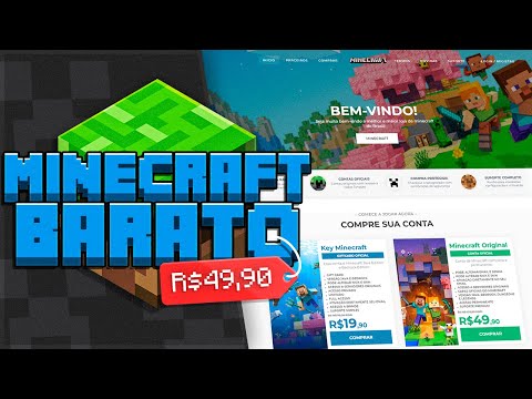 COMO COMPRAR MINECRAFT BARATO E ATIVAR! (LOJA OFICIAL)