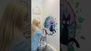 Anime restroom art