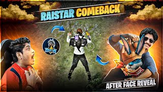 RAIASTAR FACE REVEAL || AFTER 1 YEAR RAISTAR AND GYANGAMING COMEBACK LIVE STREAM - Garena Free Fire