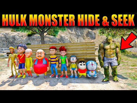 GTA V: Shinchan Escape from Hulk Monster - Hide & Seek Shinchan Doraemon Franklin GTA5Telugu