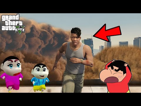 Shinchan Trapped in SANDSTORM With PINCHAN & FRANKLIN In GTA 5 ! JSS GAMER