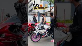 AUTO wala hi kehde🤣😂 #farazstuntrider #superbikes #hayabusa #bikes