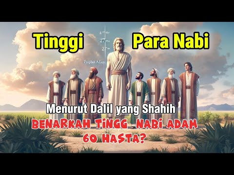 Tinggi Para Nabi Berdasarkan Dalil Shahih | Benarkah Nabi Adam Setinggi 60 Hasta?