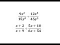 Factoring and Simplifying Expressions