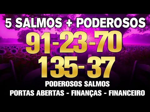 [🙏OUÇA DORMINDO!] 5 SALMOS PODEROSOS: Paz, Proteção e Milagres para Você e Sua Família