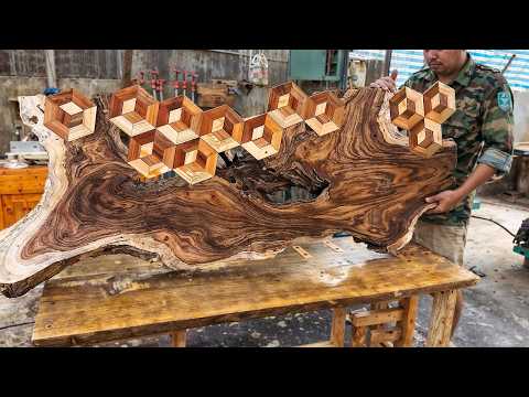 Don't Believe If Don't See:Woodworking Creative Guy Turns Rotten Tree Stump to Backyard Coffee Table