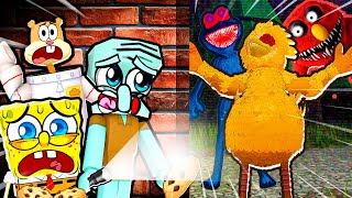 SpongeBob Escapes MUTANT SESAME STREET Monsters in Roblox!