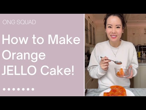 How to Make Orange JELLO Cake!