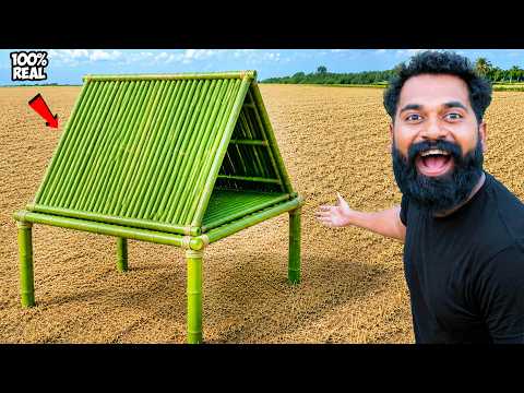 Building A Bamboo Tent House Near Our Swimming Pool In Our Village! 🎋⛺ | Part 3 | M4 Tech |