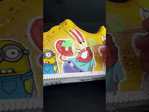 Кастомные кроссовки спустя месяц носки