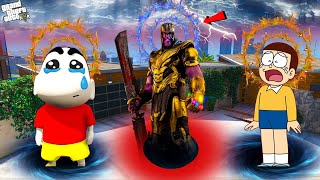 GTA 5 | Shinchan Got Powerful Powers & Save All Avengers,Franklin From Thanos |Shinchan Kills Thanos