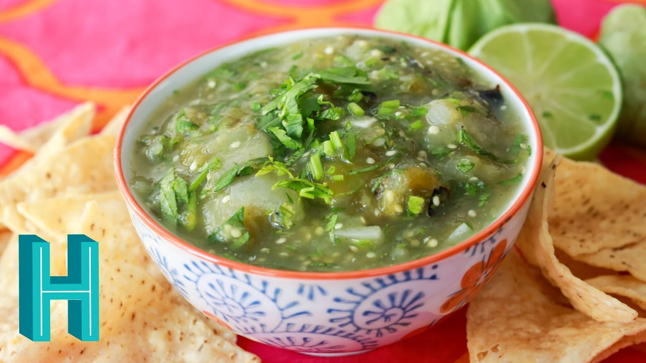 Salsa Verde - Tomatillo Salsa Recipe - Hilah Cooking