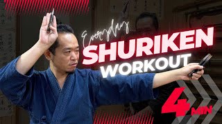 4 MIN Everyday Shuriken (Throwing Darts) Workout