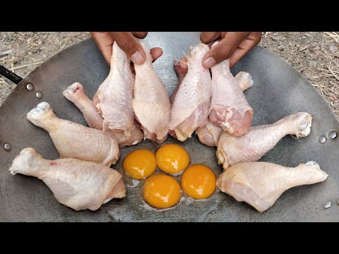 Tasty Crispy Chicken Drumstick Fried Mushroom Recipe / Kdeb Cooking