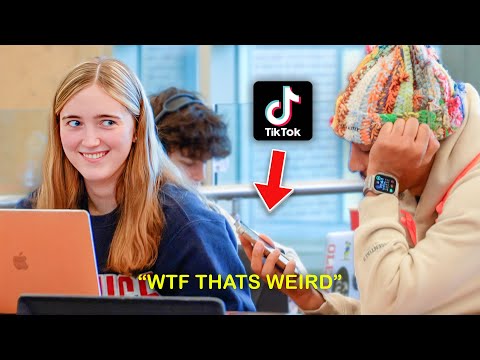 Using Strangers Phones To Scroll On Tiktok!