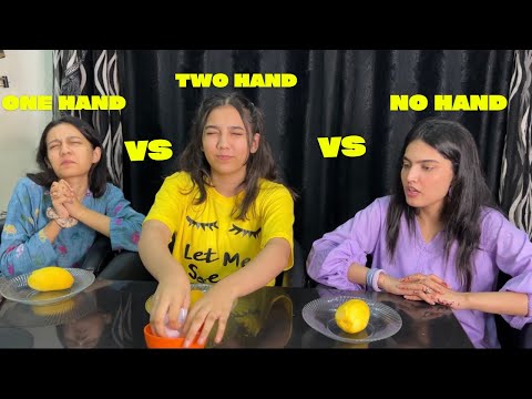 No hand vs one hand vs two hand challenge