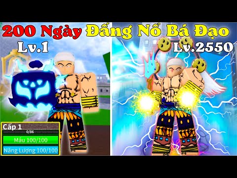 [BloxFruit] 200Ngày Đấng Sấm Chớp Siêu Nổ Enel - Thức Tỉnh Tộc Haki Quan Sát V2 Đi Nghe Lén