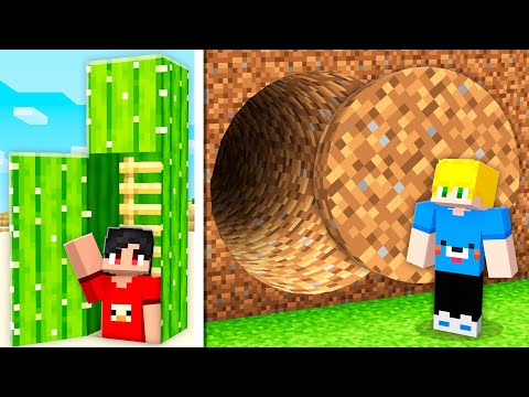 FIZ os MELHORES ESCONDERIJOS no Minecraft!
