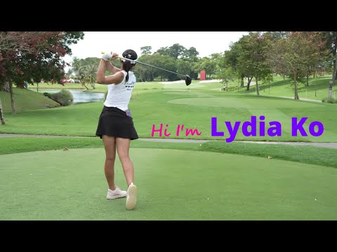 A stable fade shot of a golf genius, Lydia Ko