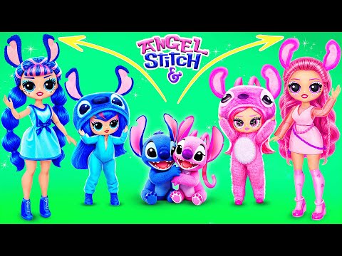 Stitch y Angel: ¡Hermanas Creciendo! Manualidades para Muñecas LOL Surprise