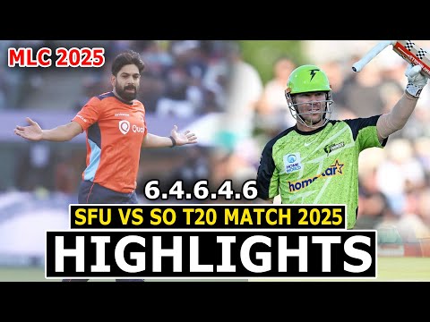 MLC 2025 HIGHLIGHTS || SAN FRANCISCO UNICORNS VS SEATTLE ORCAS T20 MATC 2025 || MLC 2025