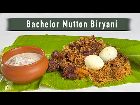 Bachelors  Mutton Biryani in pressure cooker || Simple and easy || ASMR