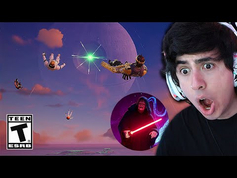 ASÍ FUE el EVENTO FINAL de ESTRELLA DE LA MUERTE de STAR WARS X FORTNITE 😱 Mi Reacción!