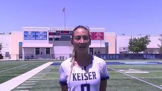 Keiser Women's Lacrosse Postgame Interview vs St  Thomas
