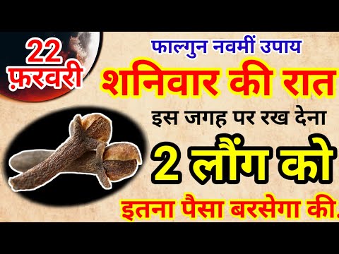 22 फ़रवरी शनिवार फाल्गुन नवमीं के दिन 2 लौंग से करें ये 1 उपाय Pradeep Ji Mishra