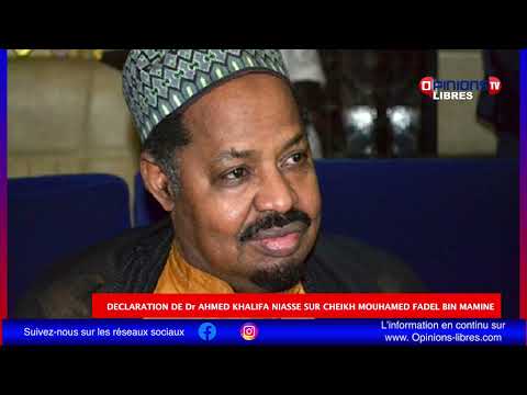 Ahmed Khalifa Niasse revient sur la relation entre Serigne touba et Cheikh Mouhamed Fadel Bin Mamine