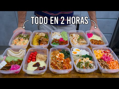 Toda la comida de la semana en 2 horas