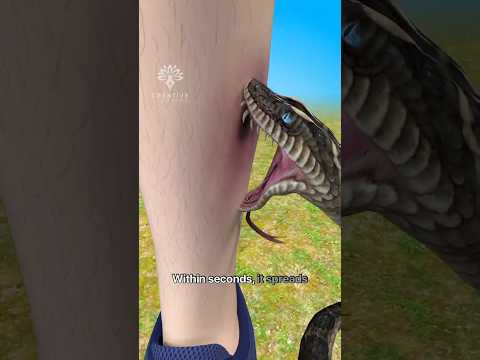 What Happens Inside Your Body When a Snake Bites You #snakebite #short - Creativelearning3d