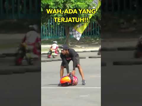 BEGINILAH RESIKO BALAP MOTOR ANAK ANAK - MINI GP INDONESIA #shorts #balapmotor #minigp #motogp