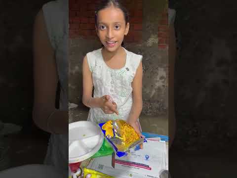 छोटी बहन 10/रु🤯 का माल 50/रु में बेच रही है #food #streetfood