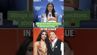 My reaction to the Dallas Wings not allowing Azzi Fudd to answer a question about her relationship.