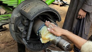 Truck rear wheel hub greasing how bearing grease