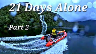 3 Week Solo Fiordland Survival | 50 knot Storms and Eating What I Catch
