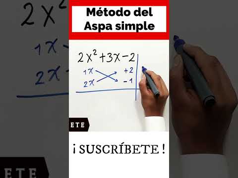 ✅👉 Método del Aspa simple