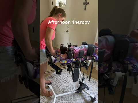 Therapy with my daughter who has cerebral palsy #disabilityawareness #specialneeds