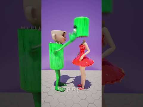 Tung Sahur Head Vs Ballerina Cappuccino Head #brainrot #memes #italianbrainrot #short