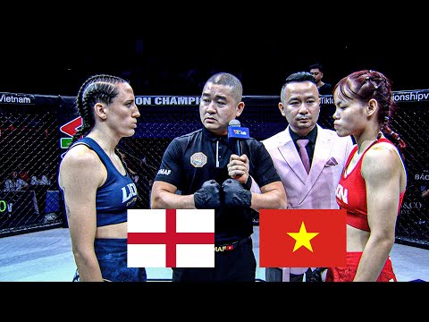 15 phút kinh hoàng của tay đấm người Anh trước cú đòn như búa bổ | Chelsea Leigh Moore vs Trà My