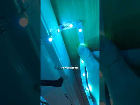How to bend a RGB strip around a corner 💡⤴️ READ PINNED COMMENT
