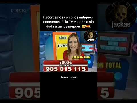 Recordemos como los antiguos concursos de la TV española sin duda eran los mejores 🤣🇪🇸: