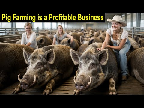 Pig Farming for Meat - How to Start a Business Pig Farm - Business Ideas for Beginners - Animal Farm