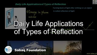 Daily Life Applications of Types of Reflection