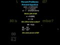 Understanding Percent Problems